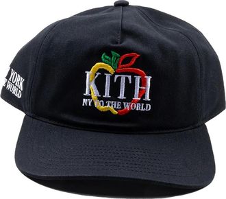 Kith embroidered twill cap - Black