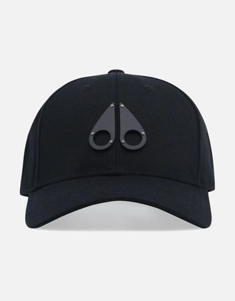 Moose Knuckles Mens BLACK LOGO ICON CAP - Size: OS