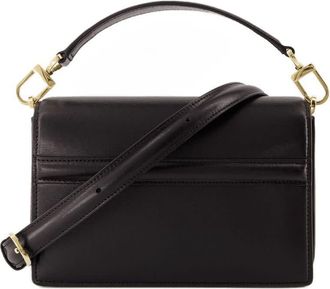 Toteme Mini-T Flap Shoulder Bag Black