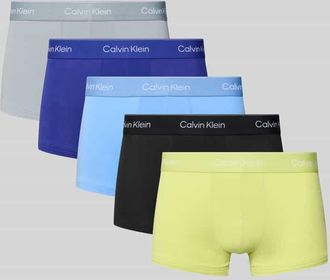 Calvin Klein Underwear Low Rise Trunks mit Stretch-Anteil im 5er-Pack in Senf, Gr&ouml;&szlig;e XXL