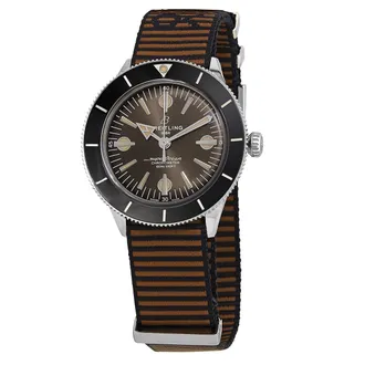 Breitling Pre-owned Breitling Superocean Automatic Brown Dial Mens Watch A103703A1Q1W1