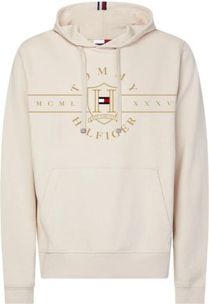 Tommy Hilfiger Hoodie Wit - Heren - Hoodies - Wit - S - Katoen - Hoodies & sweatvesten