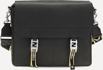 Fendi Borsa a Tracolla Flow Mess in cuoio romano Man UNI
