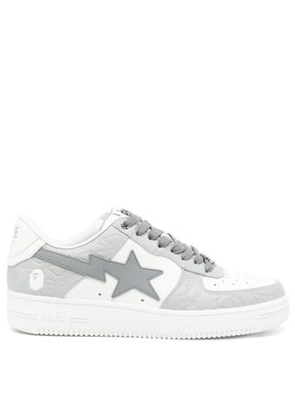 A Bathing Ape Sta leather sneakers - Grey
