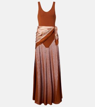 Zimmermann Aster silk-trimmed maxi dress