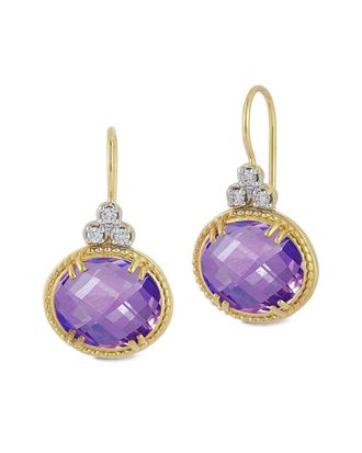 I.Reiss Company 14K 7.93 Ct. Tw. Diamond & Amethyst Earrings