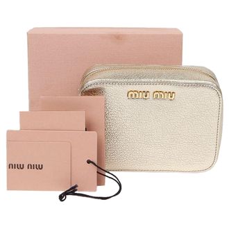 Miu Miu Logo Zip Pouch