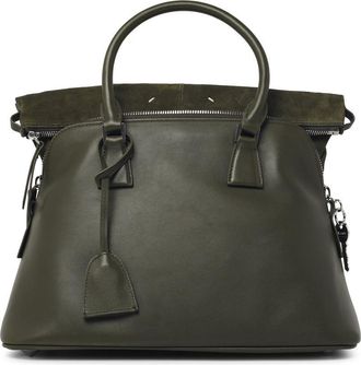 Maison Margiela Medium 5Ac Soft Green Leather Bag