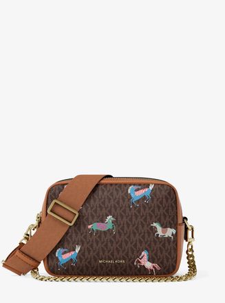 Michael Kors Bryant Medium Signature Logo Camera Crossbody Bag