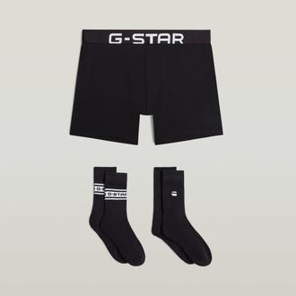 G-Star Set Boxershort en Sokken 44-47 - Zwart - Heren