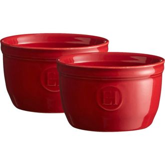 Emile Henry Made in France 5 oz Ramekin, Set of 2, 3.5 by 2 in Burgundy at Nordstrom