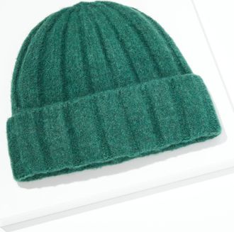 Talbots Soft Ribbed Beanie - Highland Green - 001 Talbots