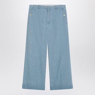 Valentino Garavani Light Wide Jeans With Cuff