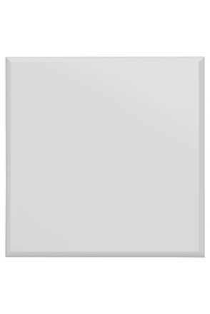MirrorOutlet All Glass Modern Bevelled Square Wall Mirror 35 X 35 90x90CM in Silver | Size: 1 Pack