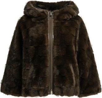 Pinko Cadetia Cape - Dames - Jassen - Bruin - S - Polyester - Jassen