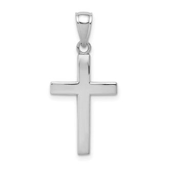Diamond2Deal 14k Gold Polished Cross Charm