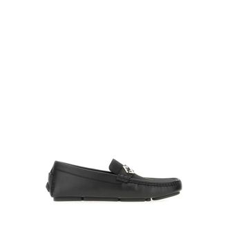 Fendi FF Squared Driver - Heren - Loafers - Zwart - 45 EU - Katoen - Schoenen