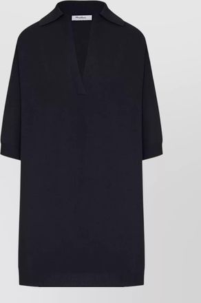 Max Mara viscose crepe short-sleeve sweater