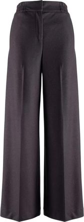 Nenette Wijde Broek - Dames - Wijde Broeken - Zwart - M - Polyester - Broeken
