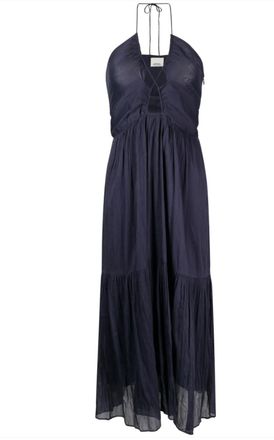 Isabel Marant Navy Birona Halterneck Dress Size XXS