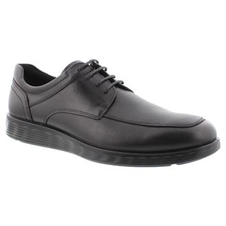 Ecco Ecco S Lite Hybrid 520324 Full Grain Leather Mens Lace Up Trainers - UK 10 - US 10-10.5 Men - EU 44 - Black - Size:UK 10