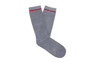 UGG Kyro Cozy Crew Socks Mens Crew Cut Socks Shoes Marled Navy, Viscose/Polyester