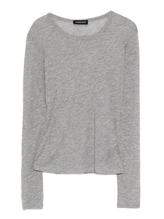 Anine Bing Sylvie long-sleeve T-shirt - Grey