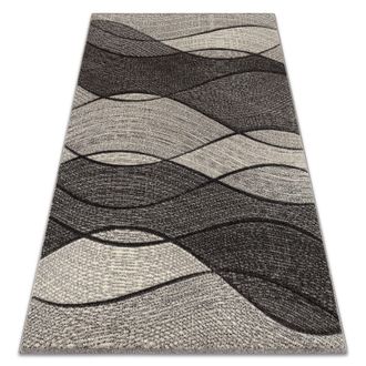 RugsX Rugsx - Tappeto Feel 5675/16811 Onde Grigio / Anthracite / Crema Grey 280x370 Cm