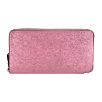 Herm&egrave;s Pink Epsom Leather Long Wallet (Bi-Fold) (Pre-Owned)