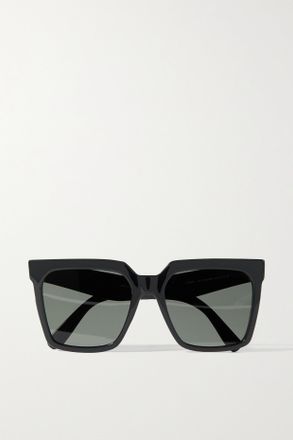Celine Occhiali Da Sole Oversize In Acetato Con Montatura Quadrata - Nero