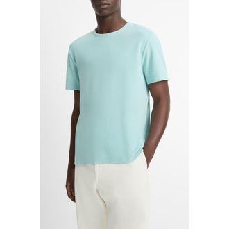 Vince Pima Cotton Piqu&eacute; T-Shirt in Aqua at Nordstrom Rack, Size Xx-Large