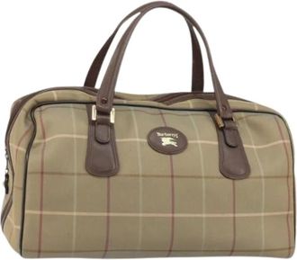 Burberry Pre-owned Weekend Bags, female, Beige, Size: ONE SIZE Pre-owned Vintage Boston Bag