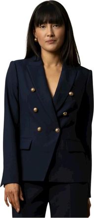 Kocca Jassen, Dames, Blauw, XS, Leer, Sakura Jacket