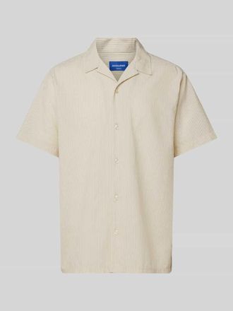 Jack & Jones Jack & Jones Freizeithemd mit Knopfleiste in Beige, Gr&ouml;&szlig;e XL