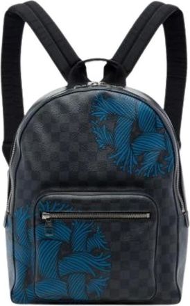 Louis Vuitton Vintage, unisex, Grijs, ONE Size, Leer, Pre-owned Josh Backpack