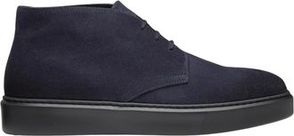 Doucal's Enkellaarsjes Alex - Heren - Veterlaarzen - Blauw - 41 1/2 EU - Su&egrave;de - Schoenen