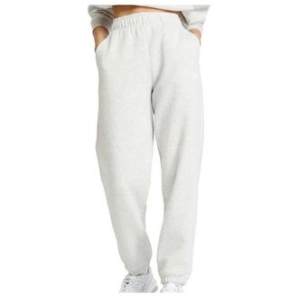 New Balance Sport Essentials Fleece Jogger Trainingshose f&uuml;r Damen | wei&szlig;