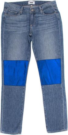 Paige Jimmy Jimmy Skinny Jeans with Patches Size 27/69