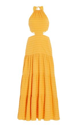 Significant Other Willow Stretch-Cotton Maxi Dress - Yellow - US 6 - Moda Operandi