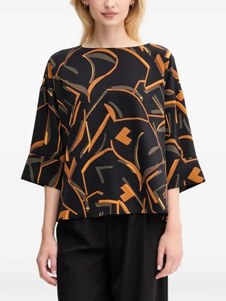 Joseph Ribkoff Blusa con stampa geometrica - Nero