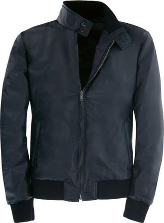 L.B.M. 1911 Omkeerbaar blauw leren jack - Heren - Bomber jackets - Blauw - L - Leer - Jassen