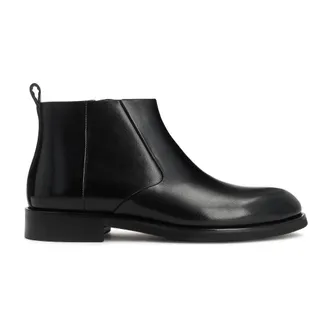 Kazar Schoenen, Heren, Zwart, 45 EU, Leer, Klassieke Ritslaarsjes