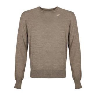K-Way Heren, Truien, Beige, Maat: M Wol