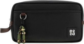 Dsquared2 D2 Upside Down Beauty Case - Heren - Toilettassen - Zwart - ONE Size - Katoen - Tassen
