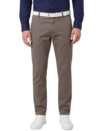 Meyer Katoenen Meyer pantalon perfect fit New York bruin katoen