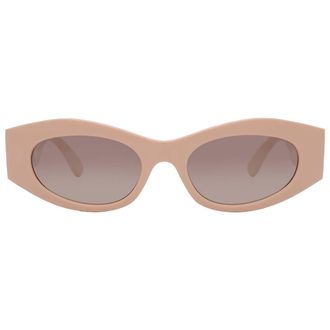 Versace Brown Gradient Grey Mirror Silver Cat Eye Ladies Sunglasses VE4480U 54946I 51