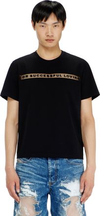 Diesel T-shirt with For Successful Loving logo - T-Shirts - Unisex - Black
