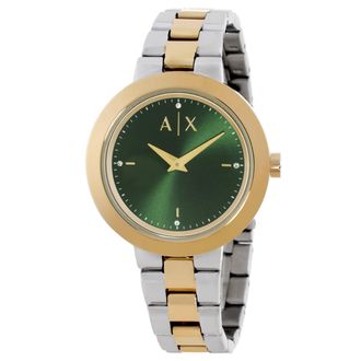 A|X Armani Exchange Jackie Quartz Green Dial Ladies Watch AX5176