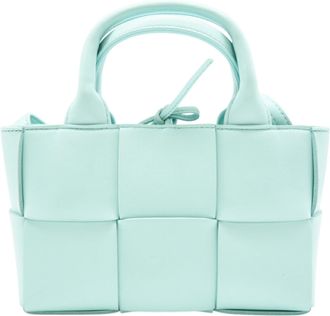 Bottega Veneta Blue Leather Tote Bag (Pre-Owned)