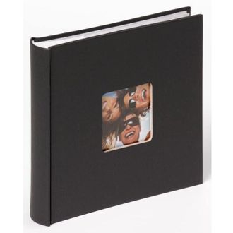Walther Design Walther Design - album fotografico nero 200 foto 13 x 18 cm memo slip-in album con ritaglio di copertina, Fun ME-116-B